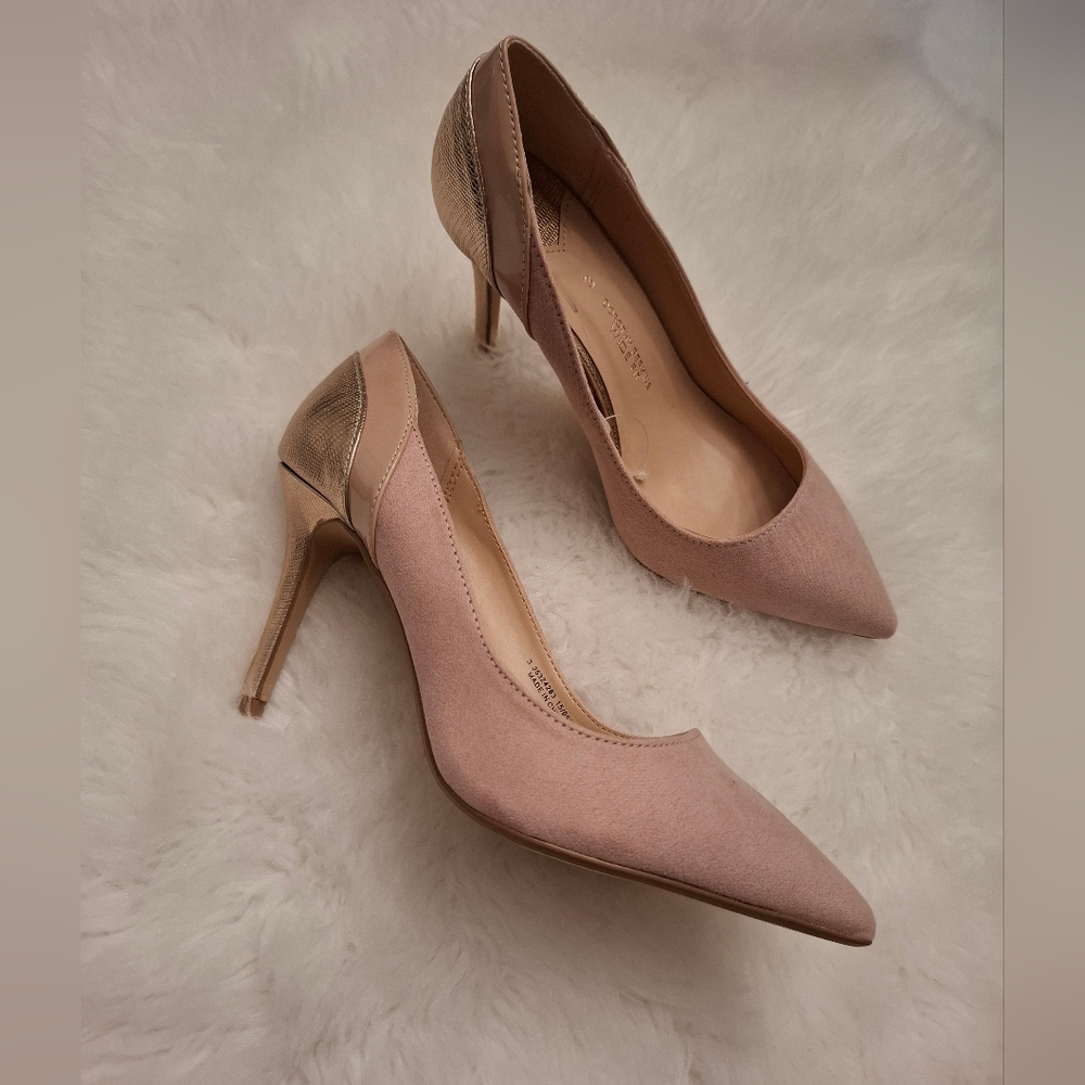 Dorothy Perkins Pink and Gold Women's Heels
